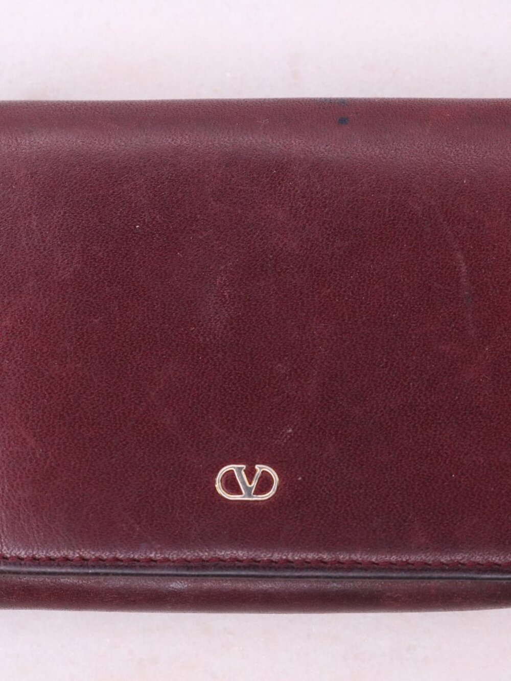 Authentic vintage Valentino Garavani trifold flap wallet